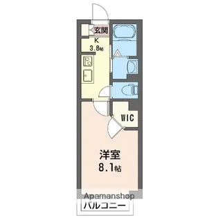 メゾン ド モリス【2階】の間取り