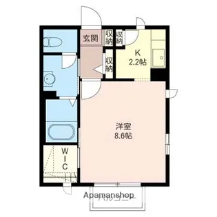 アンフェリシオンA【203号室】の間取り