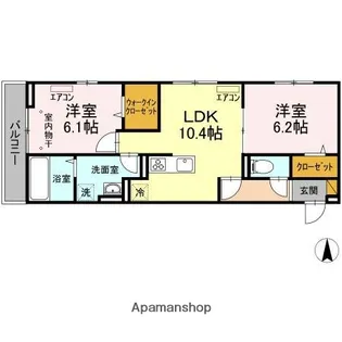 SAIGA【302号室】の間取り