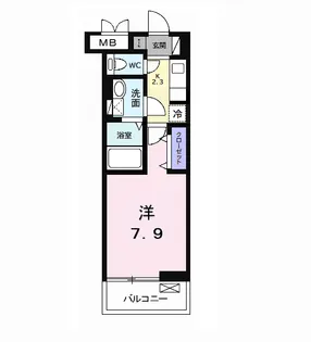 1Kの間取り画像