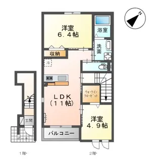 メルヴェイユ【2階】の間取り