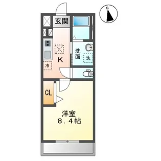 フェルナⅡ【105号室】の間取り
