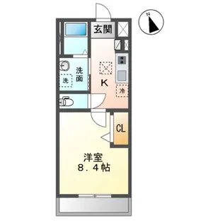 フェルナⅡ【106号室】の間取り