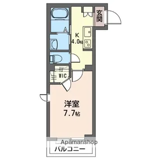 クオレール【1階】の間取り