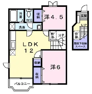 ラ・フレーズⅡ【2階】の間取り