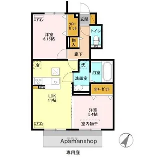 GLOIRE DUE【1階】の間取り