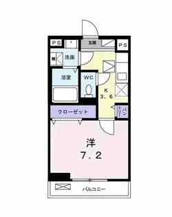 ココ アムール【1階】の間取り