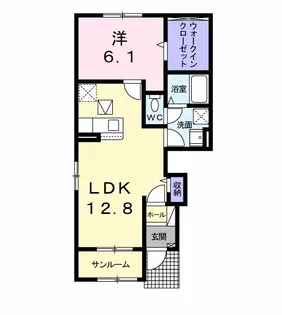 アルバーダ【1階】の間取り