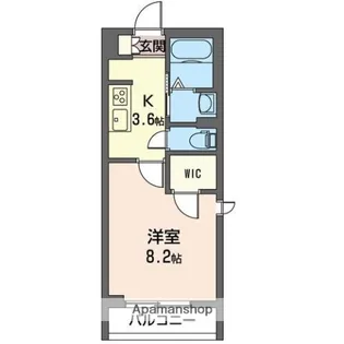 アテンドボヌール【307号室】の間取り