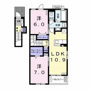 アリス【2階】の間取り