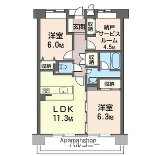 Nレジデンス【403号室】の間取り