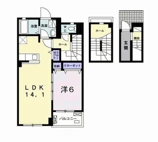 ヴァン ベール【3階】の間取り