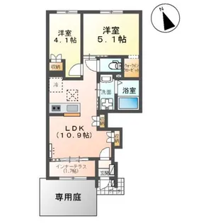 ZEUS茂原Ⅱ【1階】の間取り