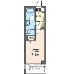 ディアマンテス五井【305号室】の間取り