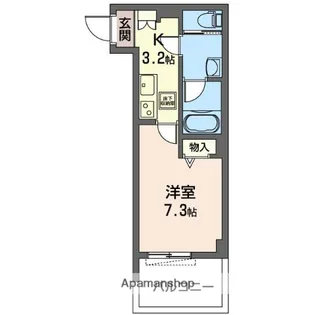 ディアマンテス五井【1階】の間取り