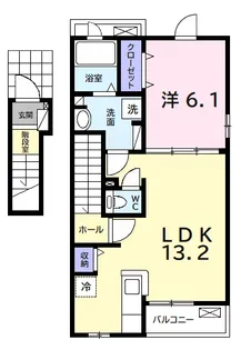 サンヴェール 蔵波 1【201号室】の間取り