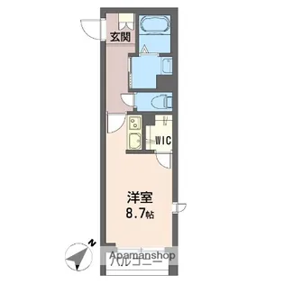 グランクラス潮見ST.【101号室】の間取り