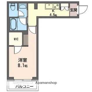 ウエスト ドミール【302号室】の間取り