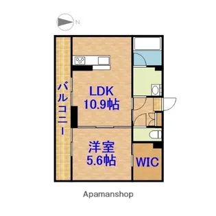 オアシスC【102号室】の間取り