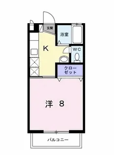 サンハイツ長者ヶ台B【1階】の間取り