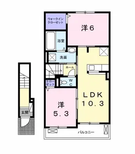 ラフィーネⅠ【2階】の間取り
