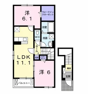 ルミエール【2階】の間取り