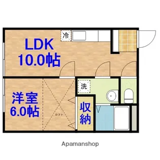 白金町C棟【106号室】の間取り