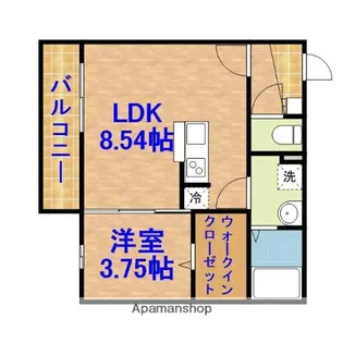 ERIS蘇我【1階】の間取り