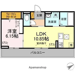 千葉県千葉市緑区おゆみ野5丁目【アパート】の間取り