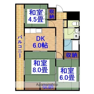 レインボーハウス有秋台西C35棟【4階】の間取り