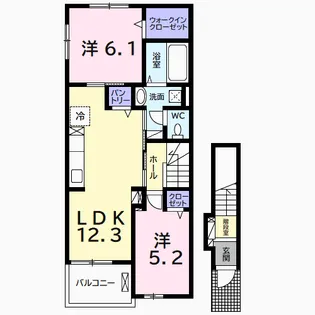 プライム五井Ⅱ【2階】の間取り
