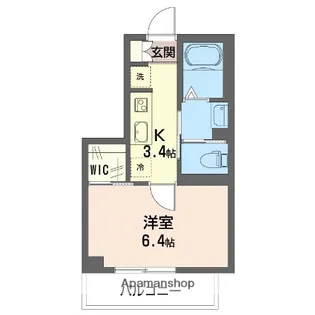ライリ【302号室】の間取り