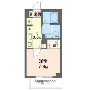 ライリ【103号室】の間取り