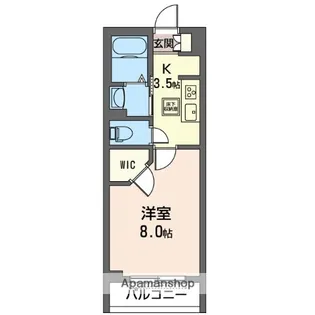 ノクタンブル【1階】の間取り