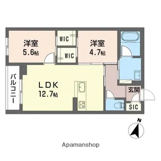 エクセレンス【205号室】の間取り