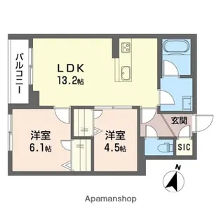 エクセレンス【2階】の間取り