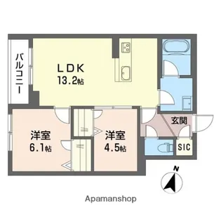 エクセレンス【306号室】の間取り