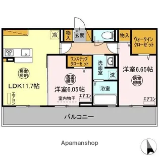 メゾンクオーレⅢ【2階】の間取り