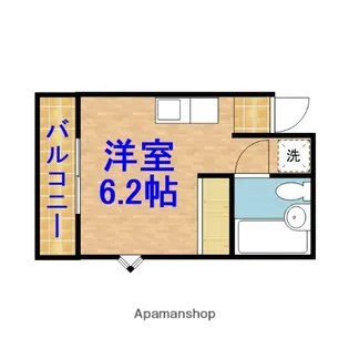 ファミール赤坂Ⅱ【201号室】の間取り