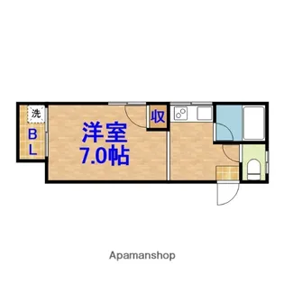 コーポクリエイト【2階】の間取り