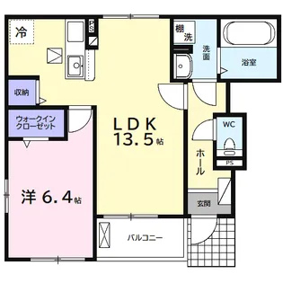 モンレーヴA【1階】の間取り