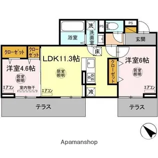 ルミエール五井・Ⅰ【1階】の間取り