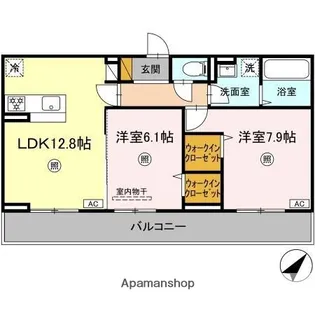 コンフォール古市場 ANNEX【3階】の間取り
