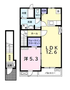 ヒカルサ市原姉ヶ崎イースト【2階】の間取り