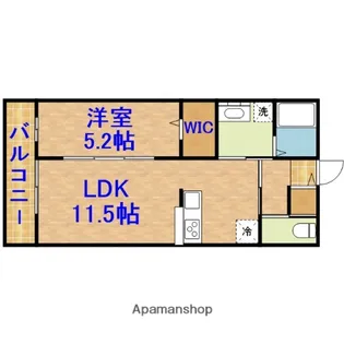 メゾン・ド・ランジュ・ルージュ【105号室】の間取り
