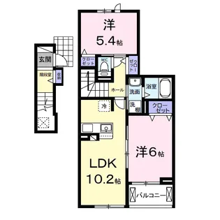 サンリット ヒル【2階】の間取り