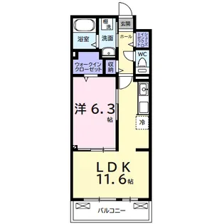 リバーサイドⅡ【2階】の間取り