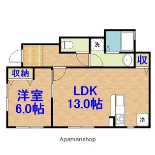 市原市アパート【1階】の間取り