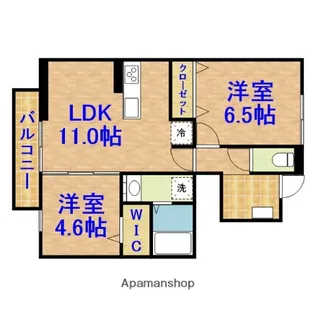 グリーンパレス【1階】の間取り