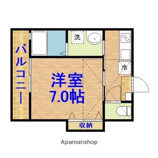 クラシア姉崎【205号室】の間取り